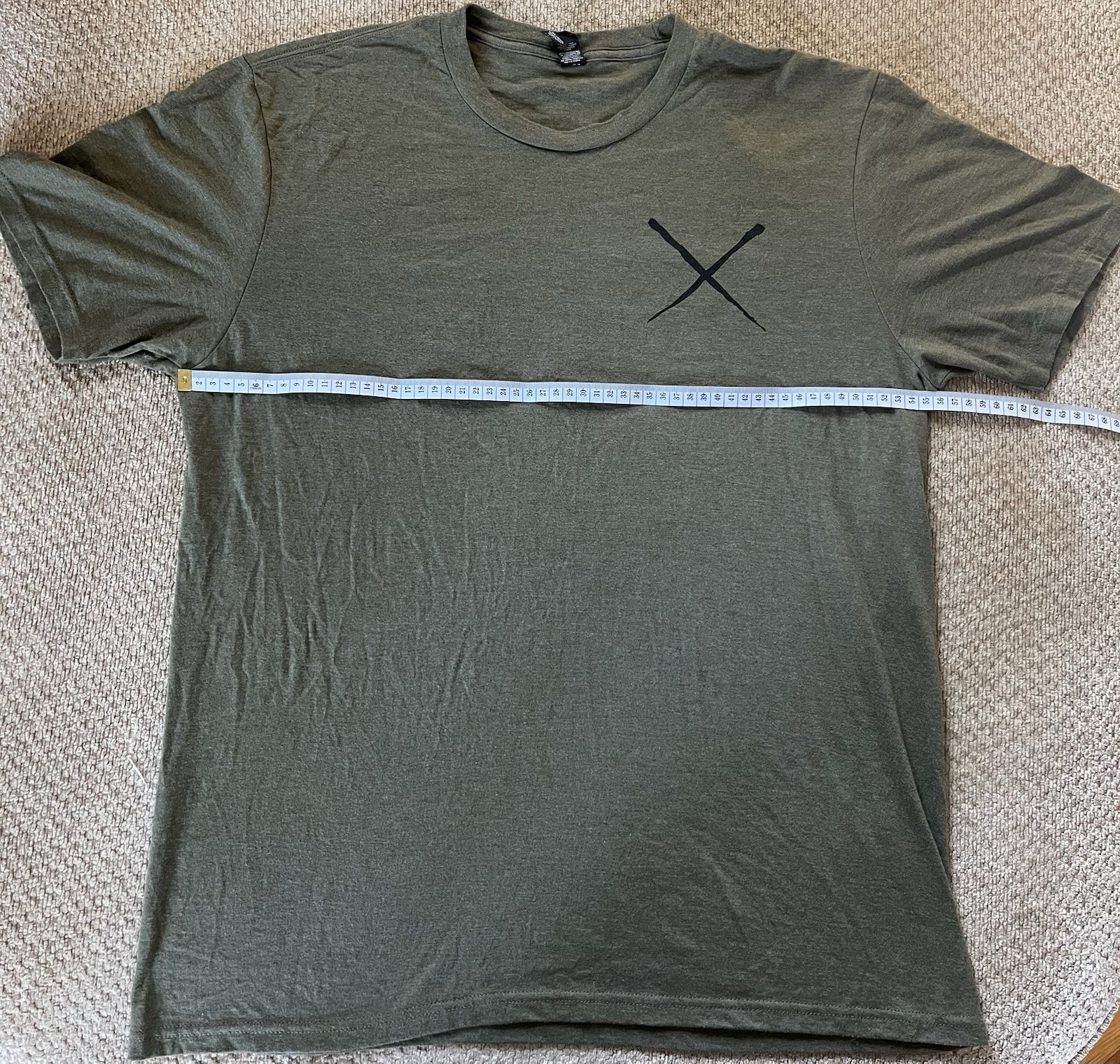 District Team X Posidian Shirt/ Perfect Tri/ Large/ Olive/ Pre Owned/ Excellent