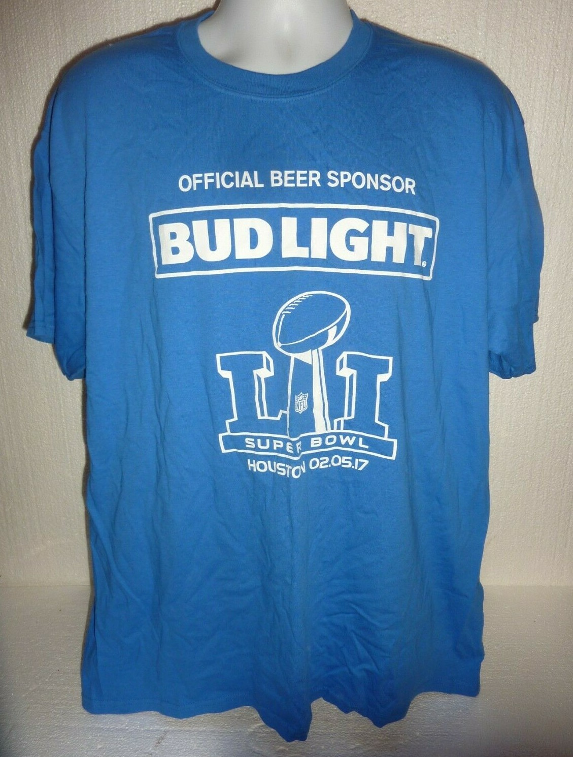 BUD LIGHT BEER Sponsor NFL Super Bowl Budweiser 2017 Patriots vs Falcons C-36