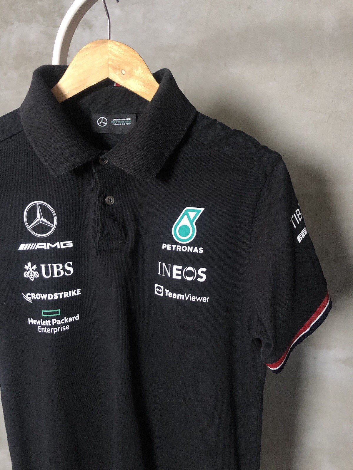 Mercedes Benz AMG Tommy Hilfiger Petronas Team Bose Epson Polo Shirt Size M