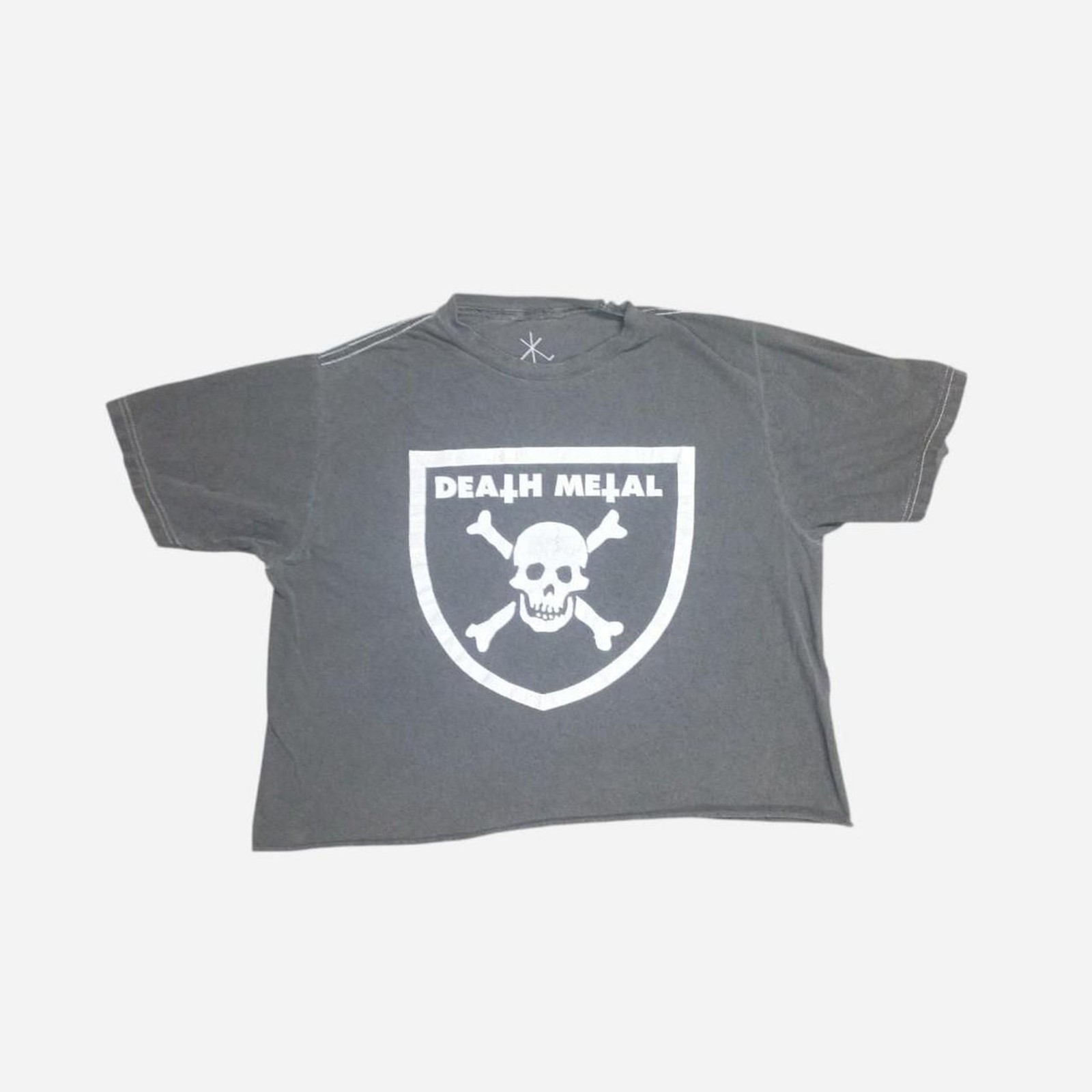 No-brand Men’s Grey and Black T-shirt