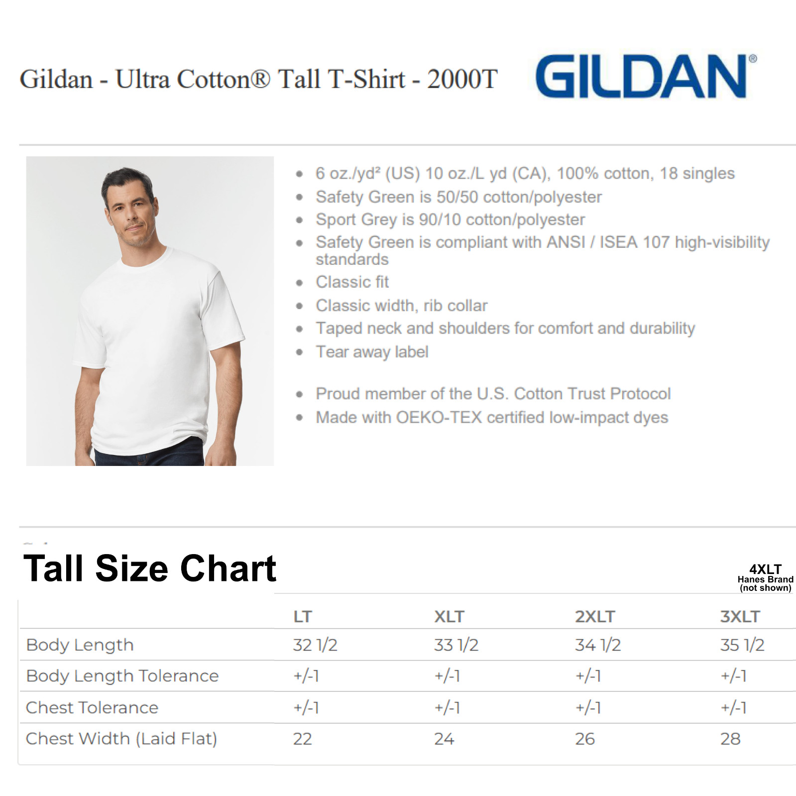 BIG & TALL T-Shirt CUSTOM LOGO TEXT PHOTO Many Colors, LT, XLT, 2XLT, 3XLT, 4XLT