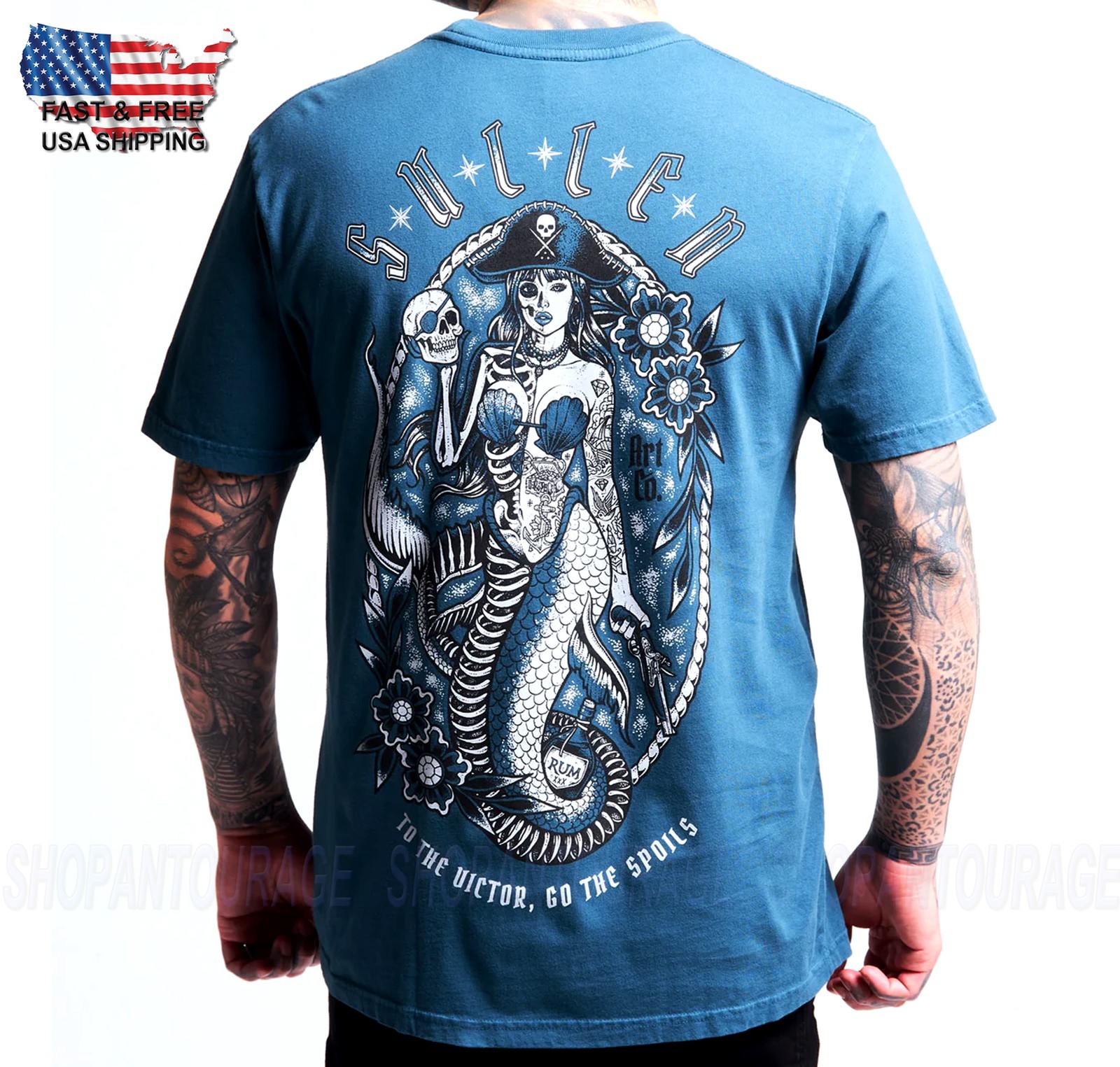 Sullen Art Collective Sea Spoils Premium SCM7661 Short Sleeve T-shirt For Men