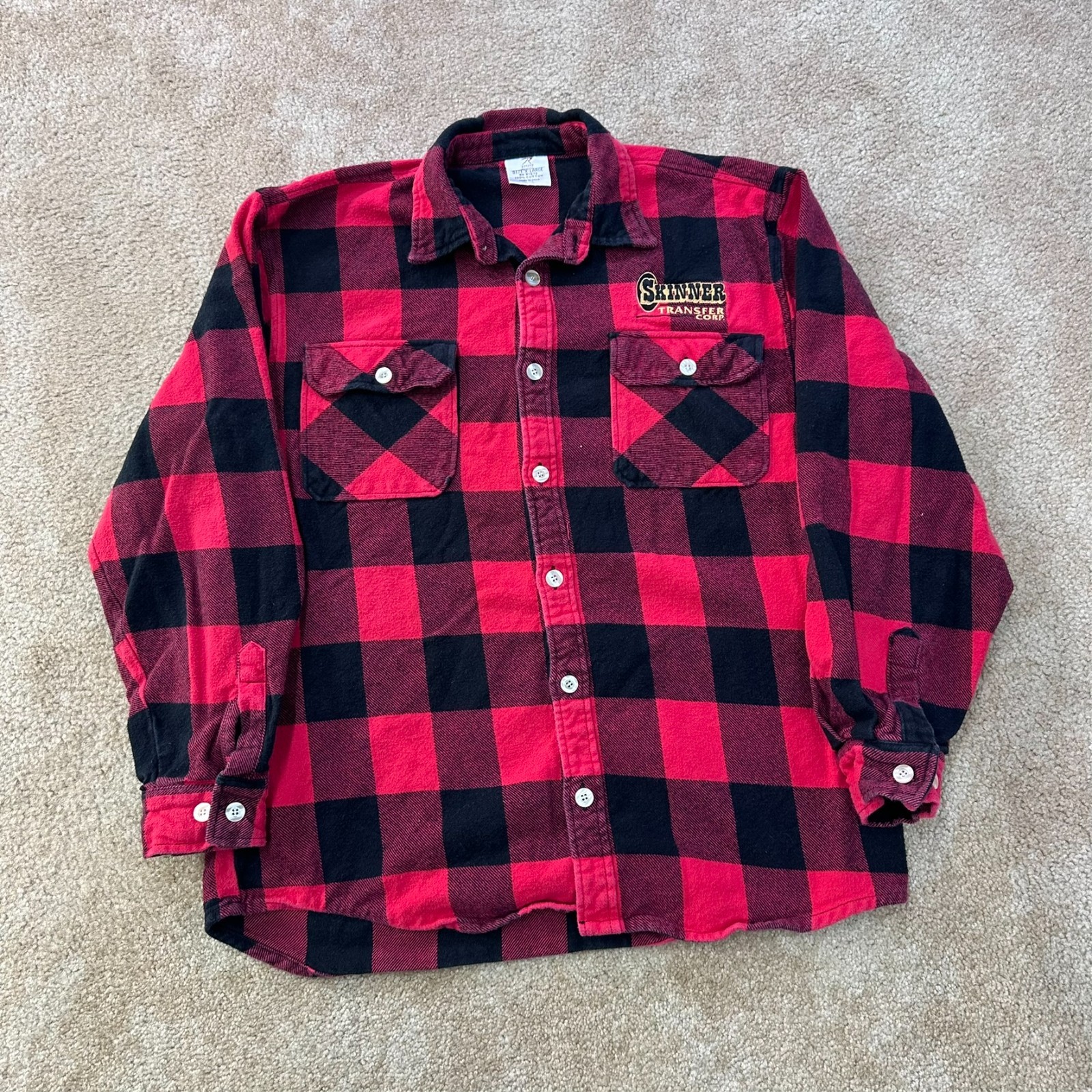 Rothco Flannel Shirt Men’s XL red plaid Long Sleeve Button Front