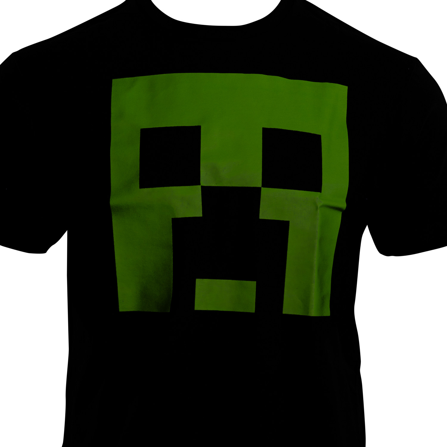 Minecraft Fear The Creeper Glow in Dark 2 Piece Adult T-Shirt Set