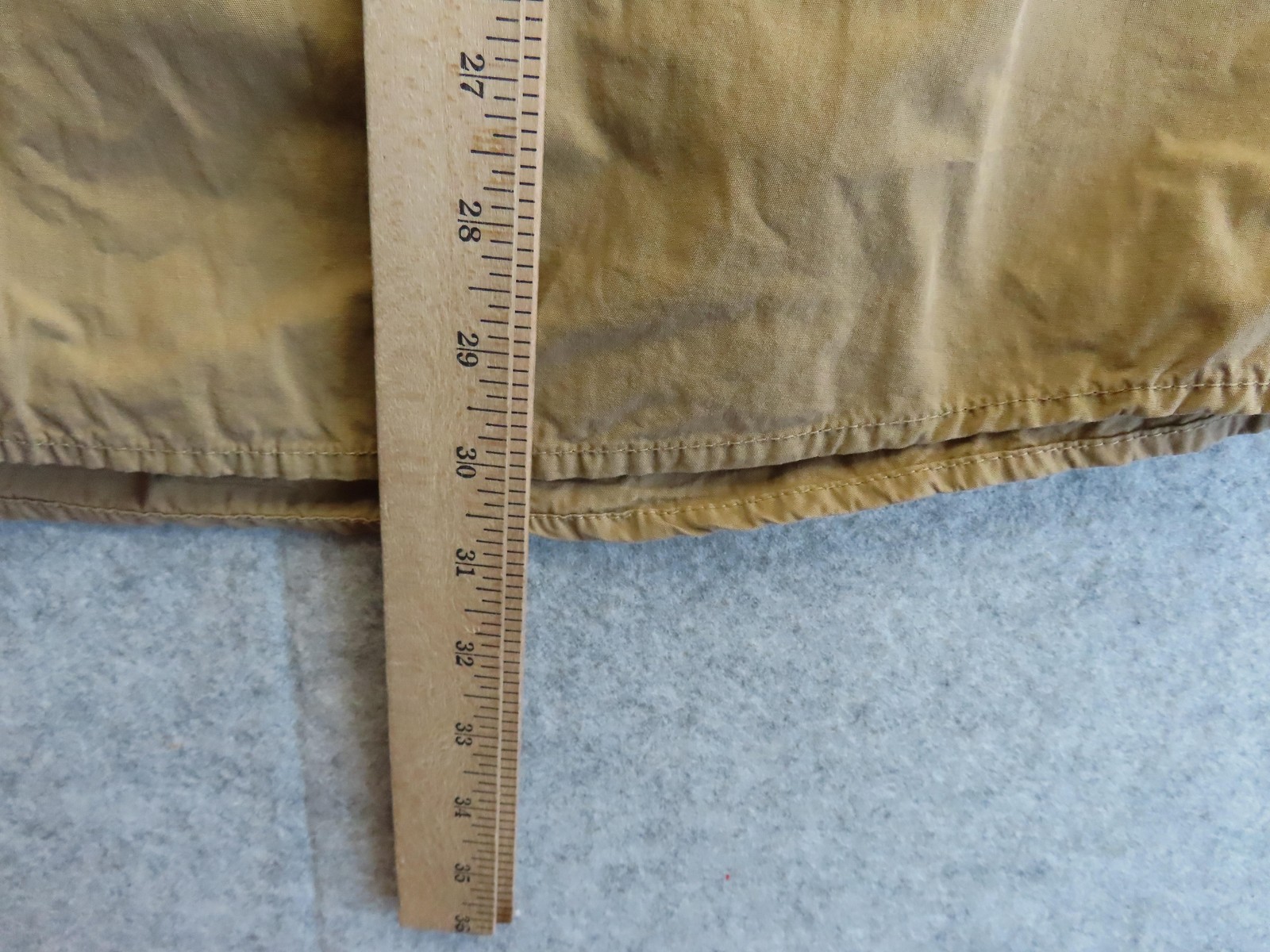 A.P.C. Shirt Mens 2XL Beige Safari Canvas Utility Cotton Short Sleeve Button Up