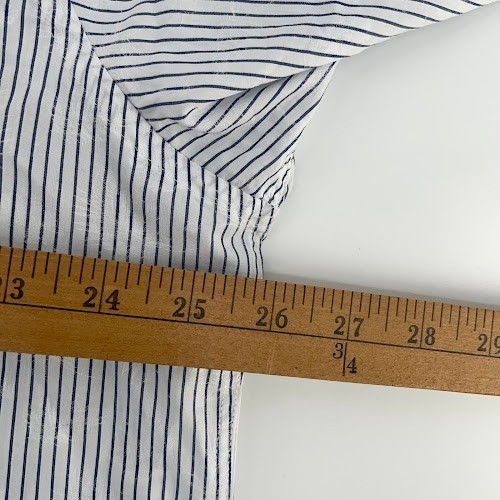 Bugatchi Button Up shirt Mens XXL Striped with threaded overlay design Long