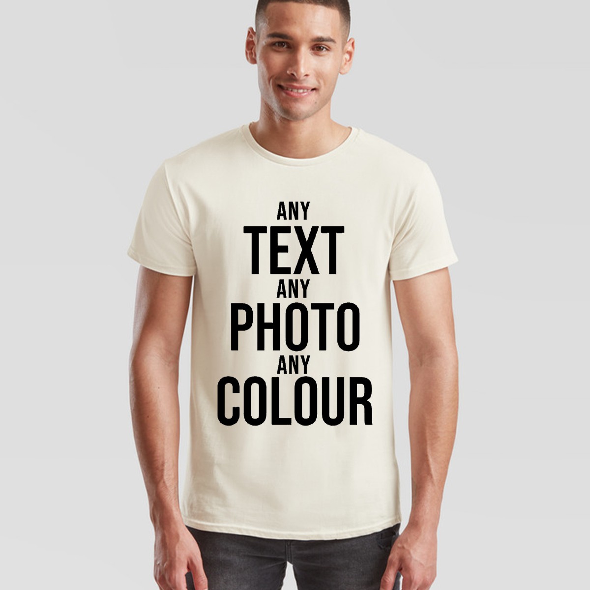 Personalised Unisex T Shirt Custom Name Text Photo Handmade Create Your Own