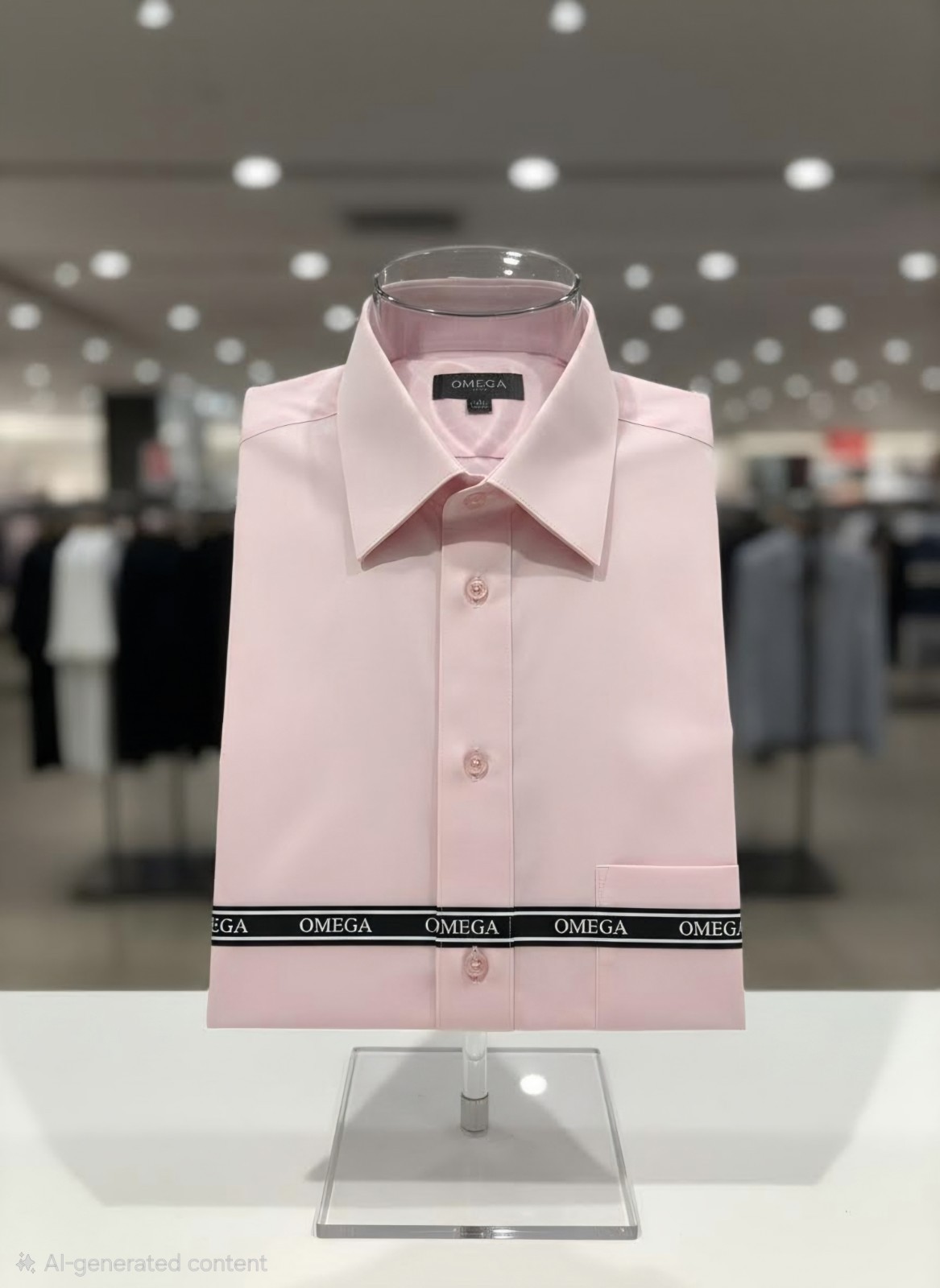 NWT – Omega Italy Pink Short Sleeve Shirt -Size 2XL