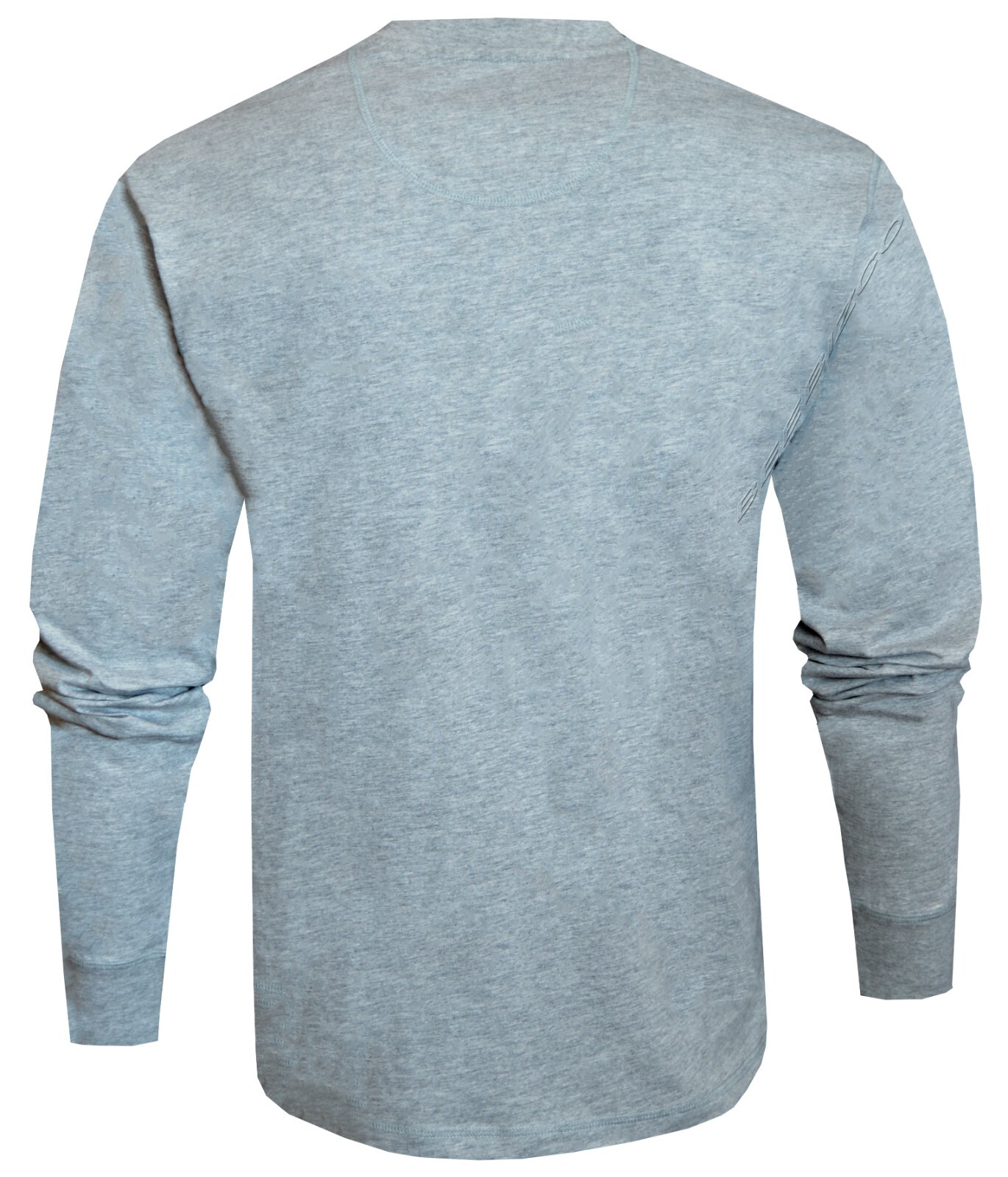 Mens Henley Long Sleeve Jersey Plain T-shirt Grandad Neck Top Causal by Beebizco