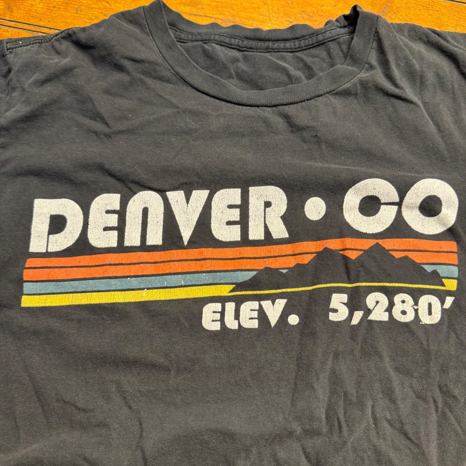 Denver Colorado Graphic T Shirt Elev 5280 Mens Womens Unisex Charcoal