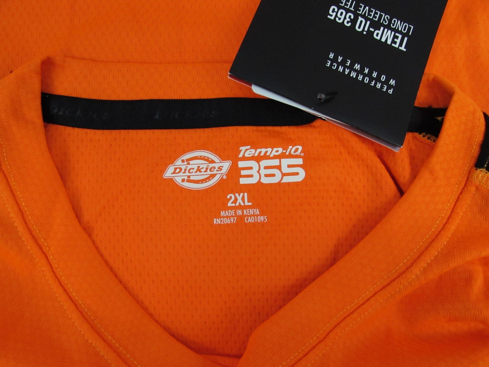 Dickies Mens Performance Workwear Temp-iQ 365 UPF 40+ Thumb Holes L/S Shirt 2XL