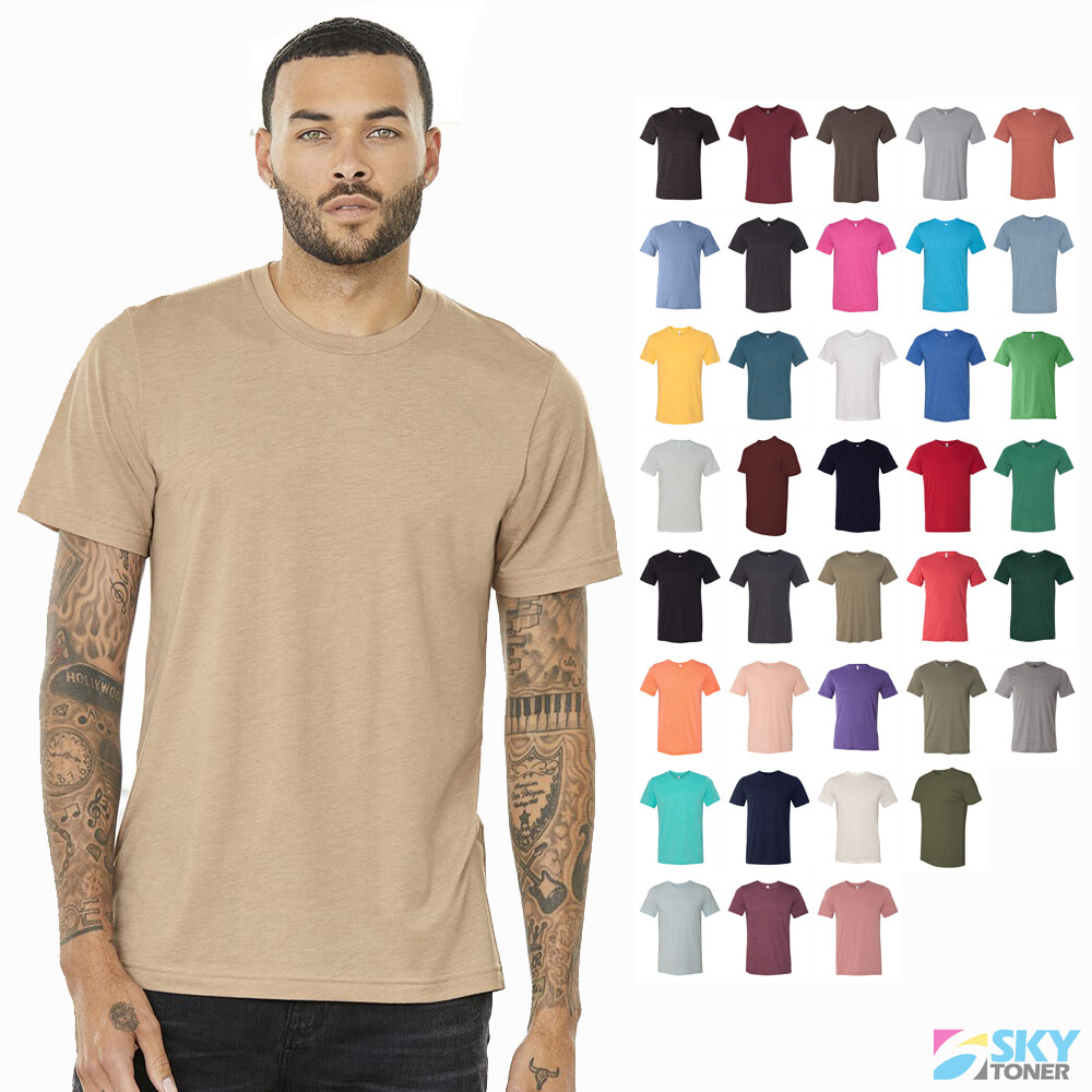 Bella + Canvas Unisex Soft Triblend Short Sleeve Tee Modern Fit T-Shirt – 3413