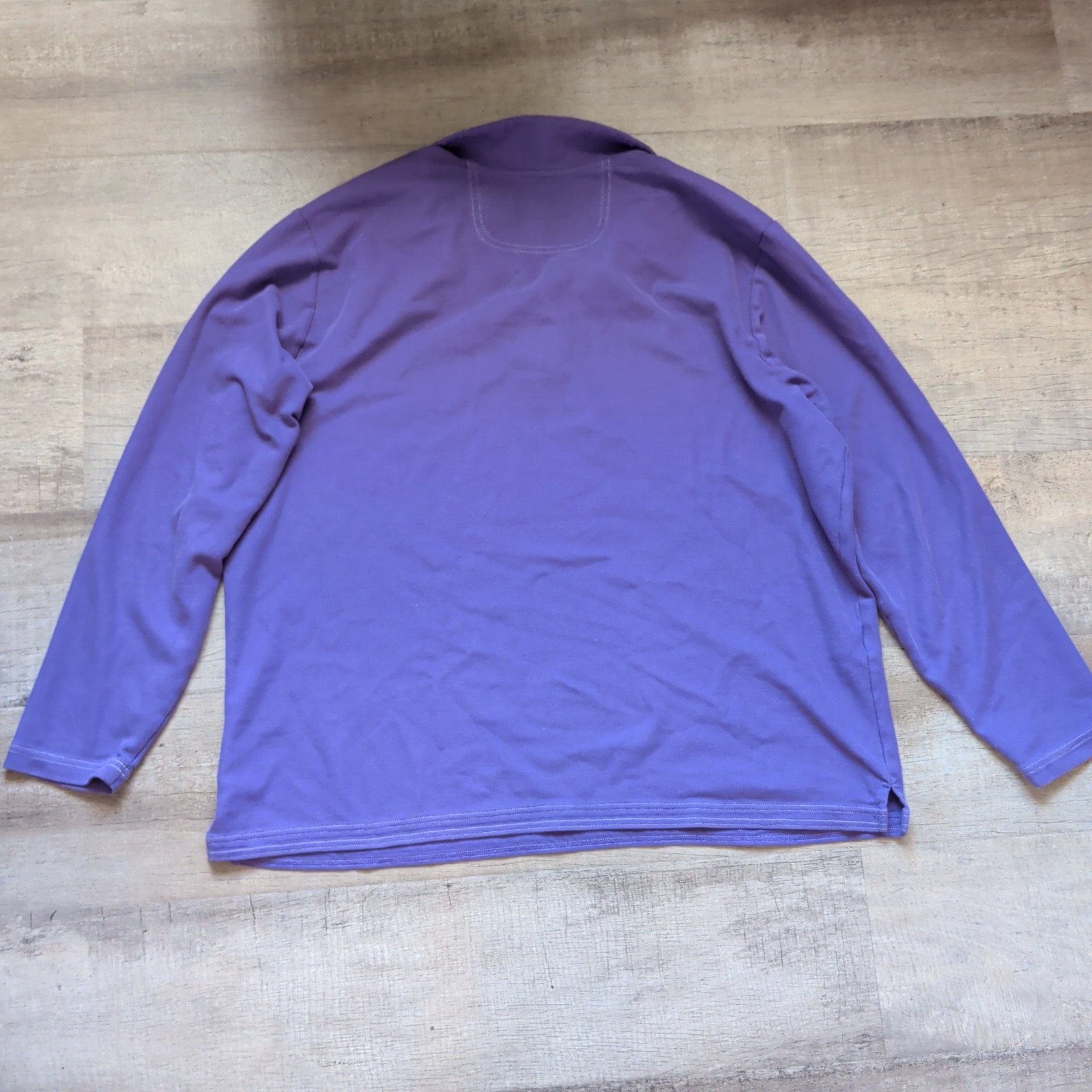 Tommy Bahama Men’s Purple 1/2 Zip Pullover Shirt Islandzone Supima Cotton Sz XXL