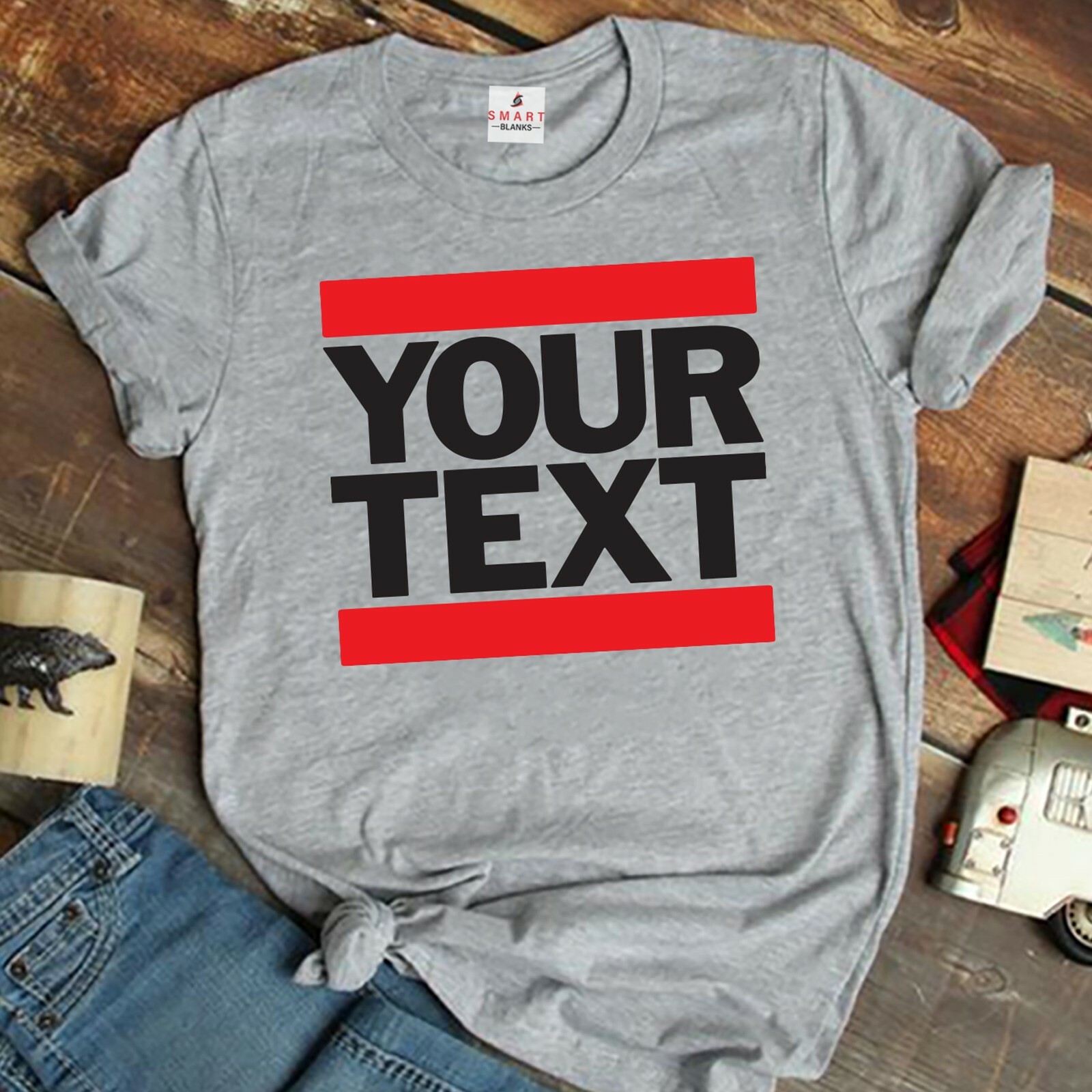 Your Text Custom T-shirt Run DMC HIP HOP CUSTOM