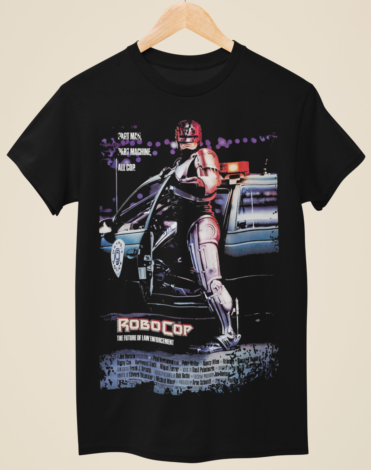 Robocop – Movie Poster Inspired Unisex Black T-Shirt