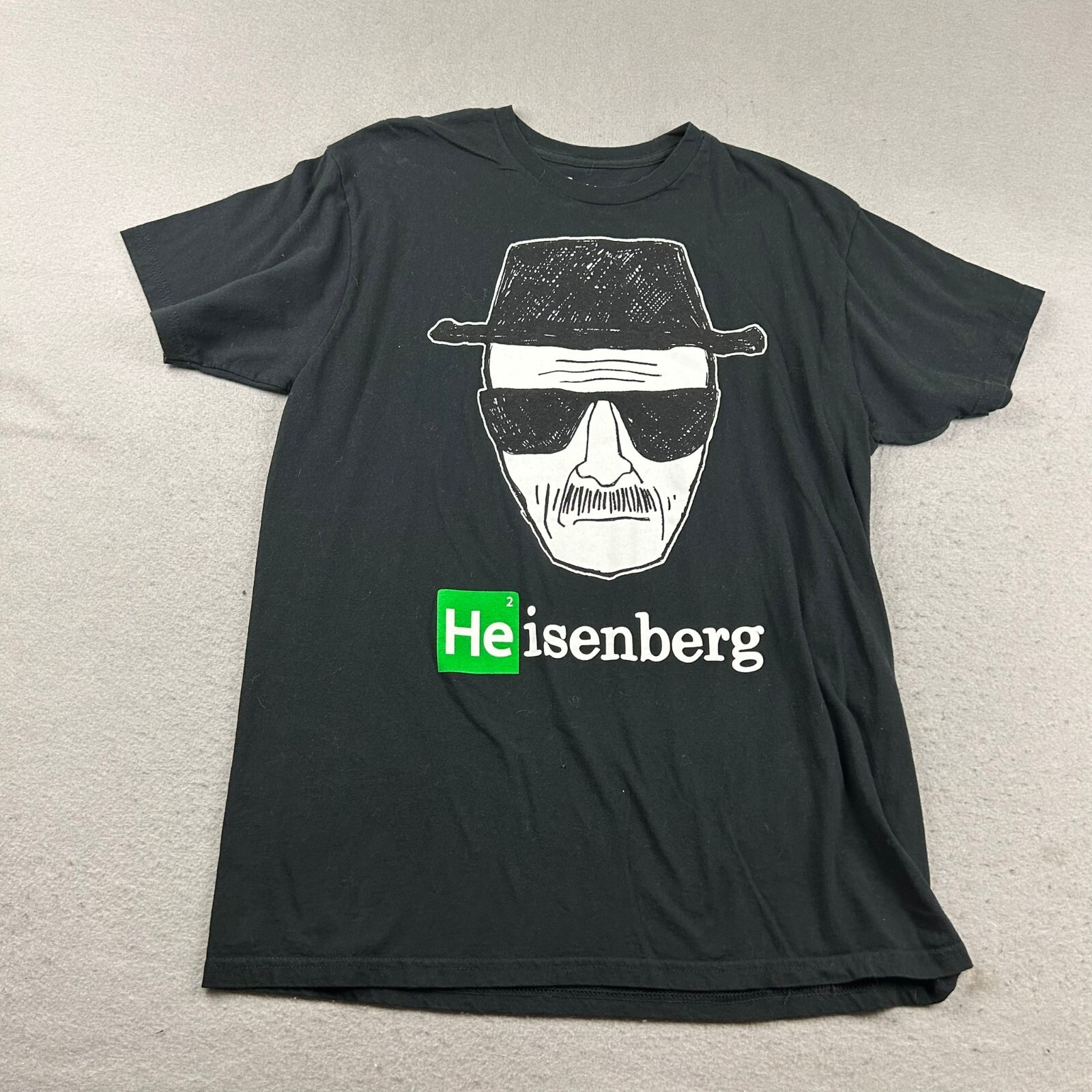 Breaking Bad Shirt Mens XL Black Crew Neck Short Sleeves Heisenberg Tee