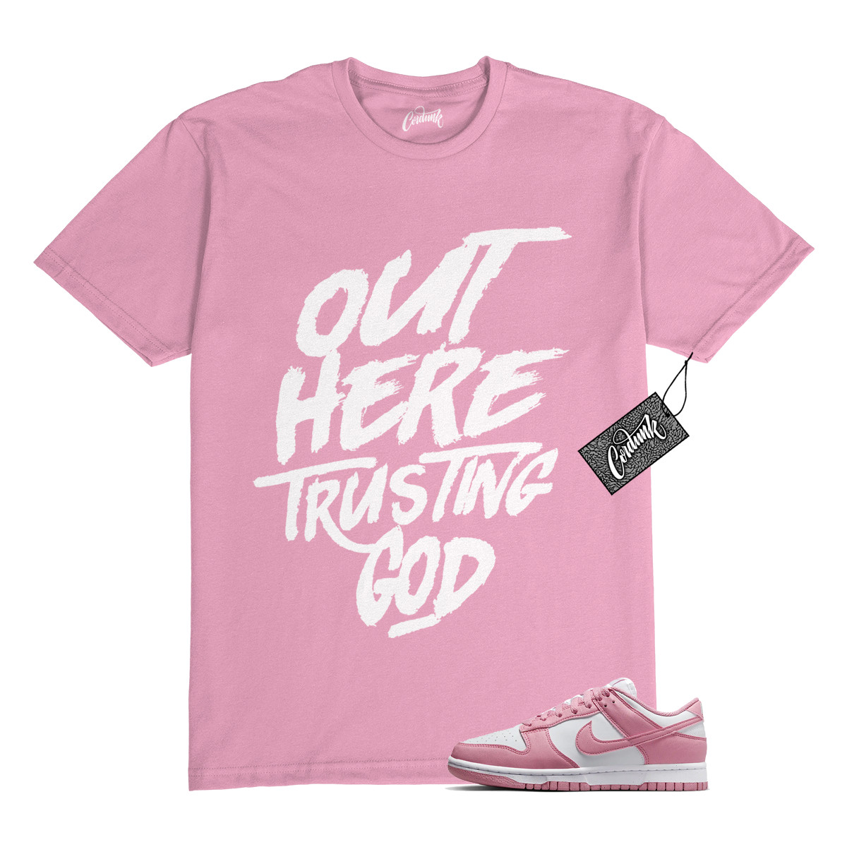 Dunk Low Elemental Pink White Foam T Shirt to Match TG