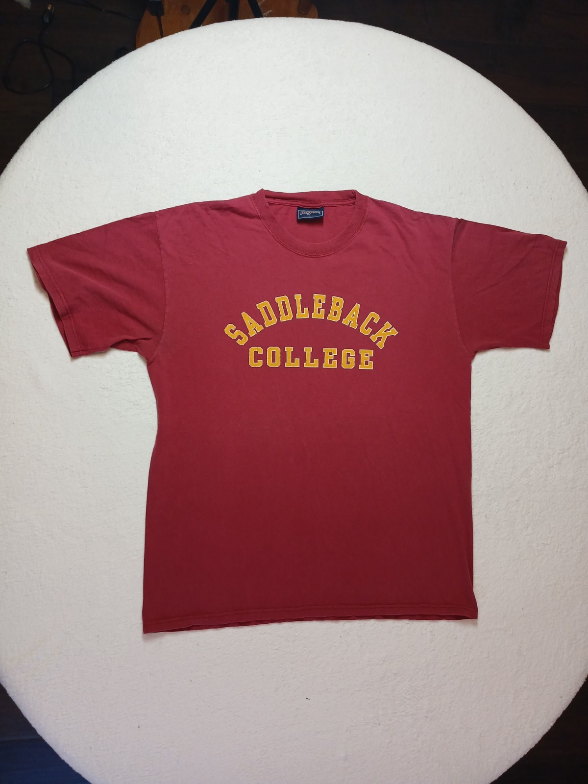 Jansport Red Saddleback College T Shirt Mens Large Cotton Tee Retro