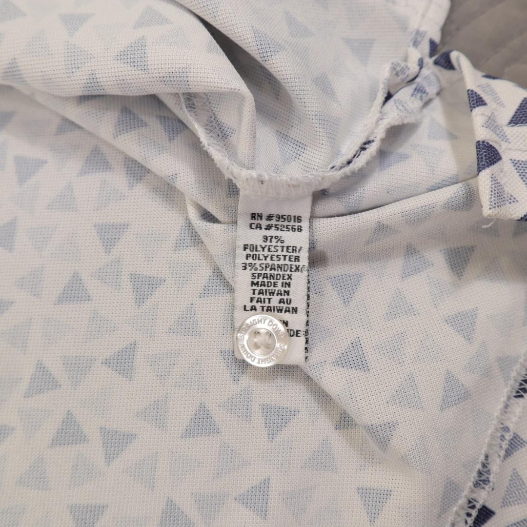 Straight Down Polo Shirt Mens Large Geometric Dot Verrado Golf Club Performance