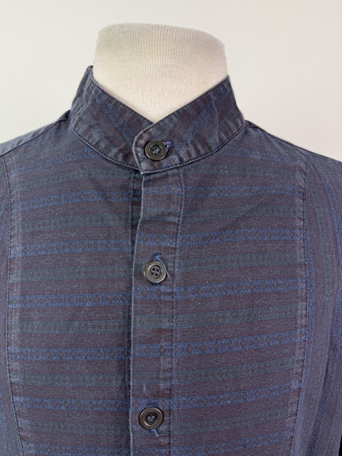 Scully Western Shirt Mens XL Navy Classic Long Sleeve Casual Button Front