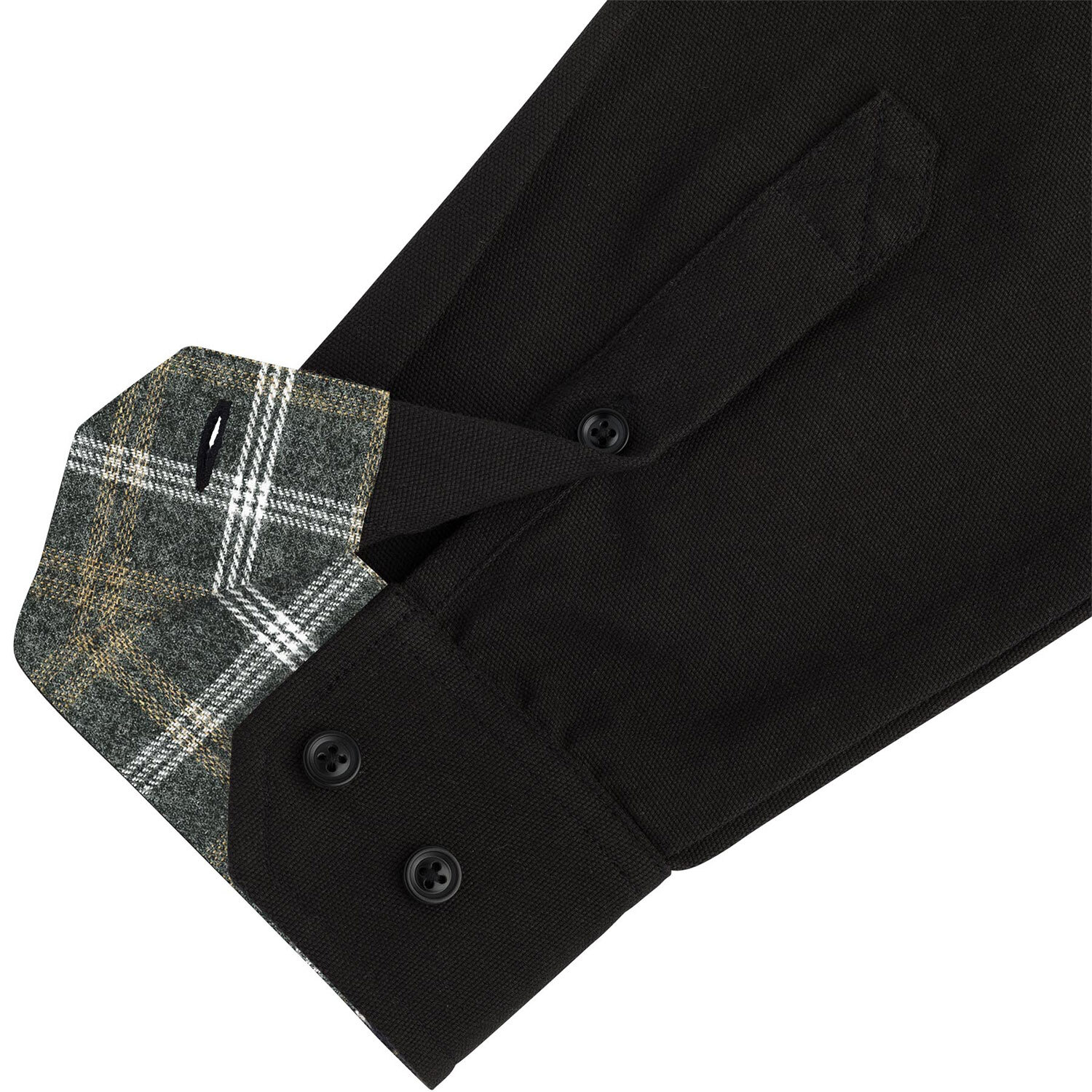 Santa Cruz Skateboard Longsleeve Button Up Shirt Screaming Hand Utility Black