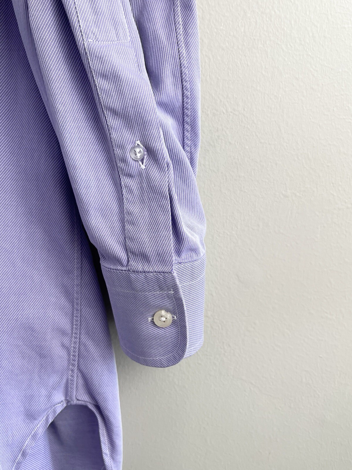 Robert Talbott Men’s Button Up Purple Long Sleeve Sz 16/35 Preppy Classic