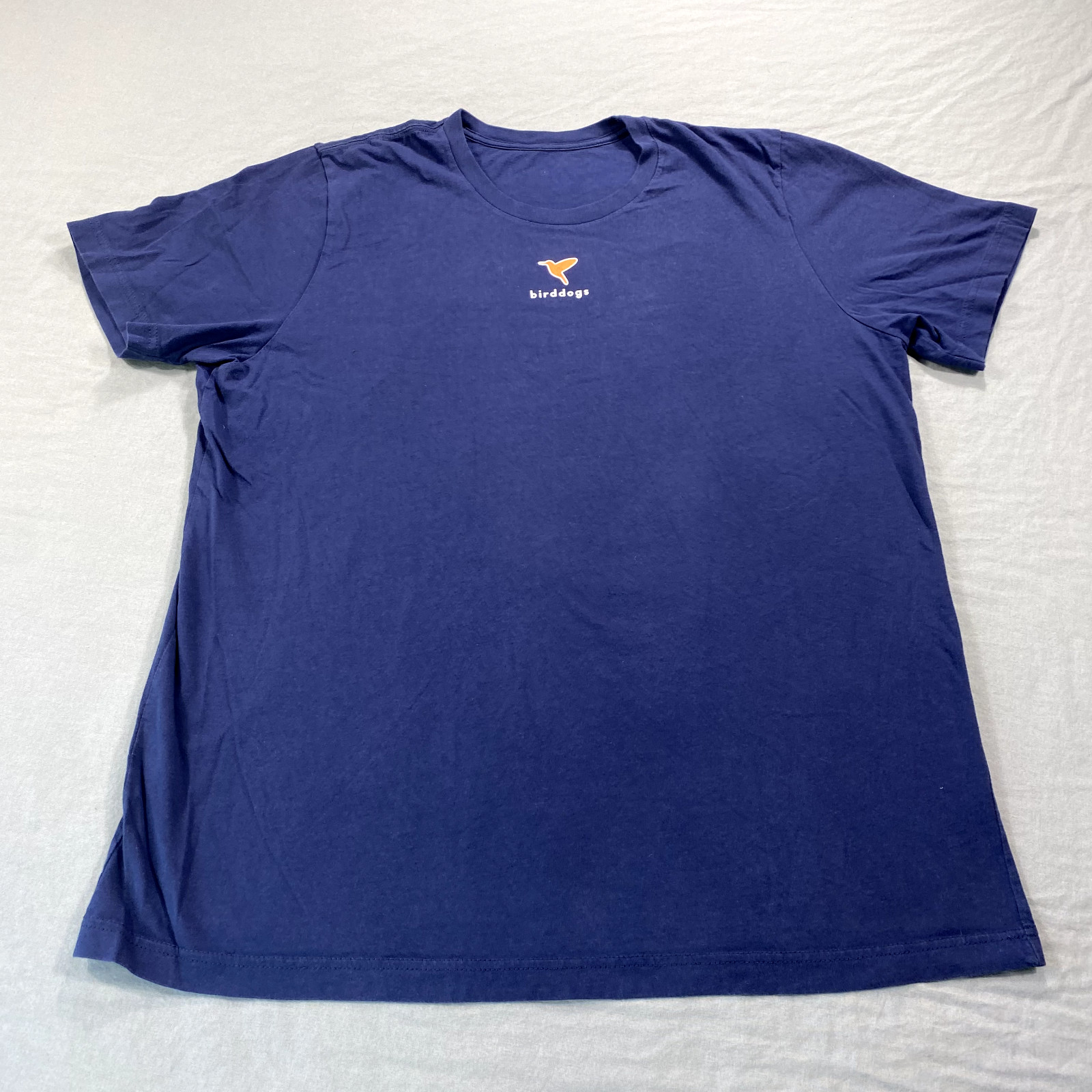 Birddogs Shirt Mens Large Blue Cotton Blend Graphic Logo Crew Tee Athleisure