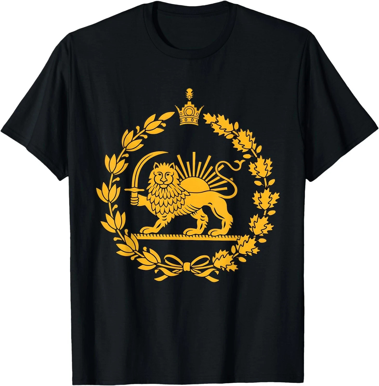 Lion and Sun Iran Persian Flag Iran Shir o Khorshid Graphic T-Shirt , UNISEX Tee