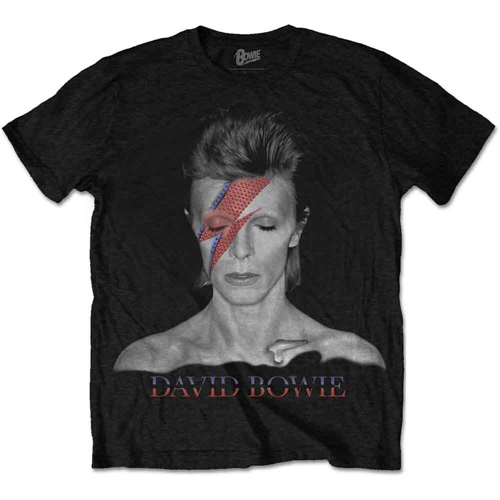 David Bowie Aladdin Sane T-Shirt Black New