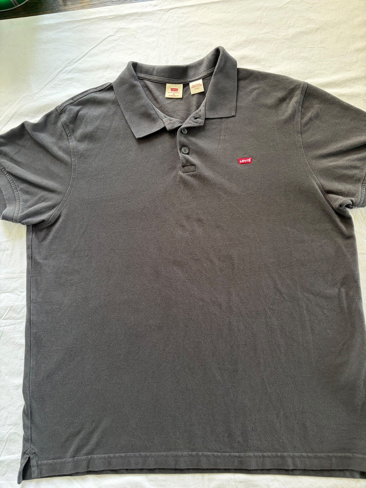Levi’s Men’s Grey Standard Fit Polo-shirt Size XL