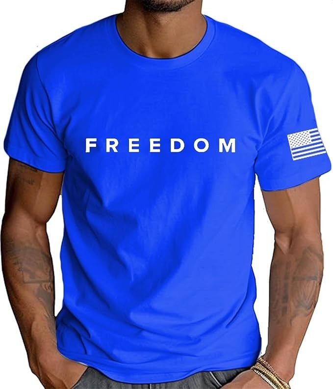 Freedom Shirt Charlie Kirk Tshirts Patriotic text