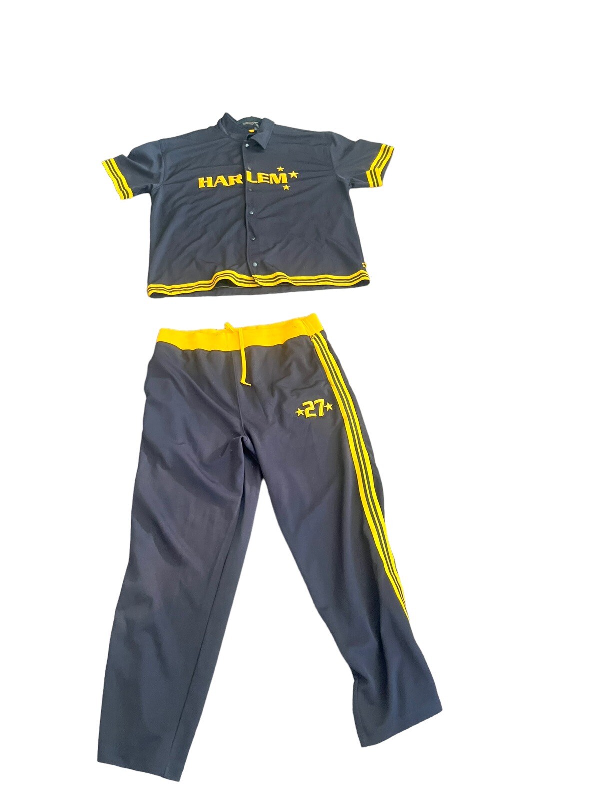 Asphalt Harlem Tracksuit Jersey Shirt Pants Set Men’s 2XL L Streetwear Hip Hop