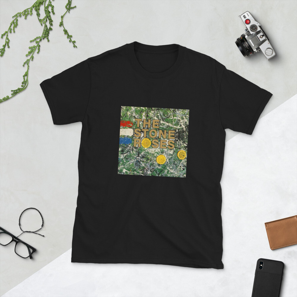 THE STONE ROSES Debut Album Black/White/Navy Short-Sleeve Unisex T-Shirt