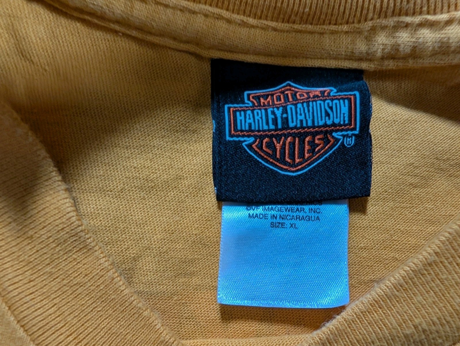 Harley Davidson St Thomas Virgin Islands Adult T Shirt Biker Orange Men’s XL