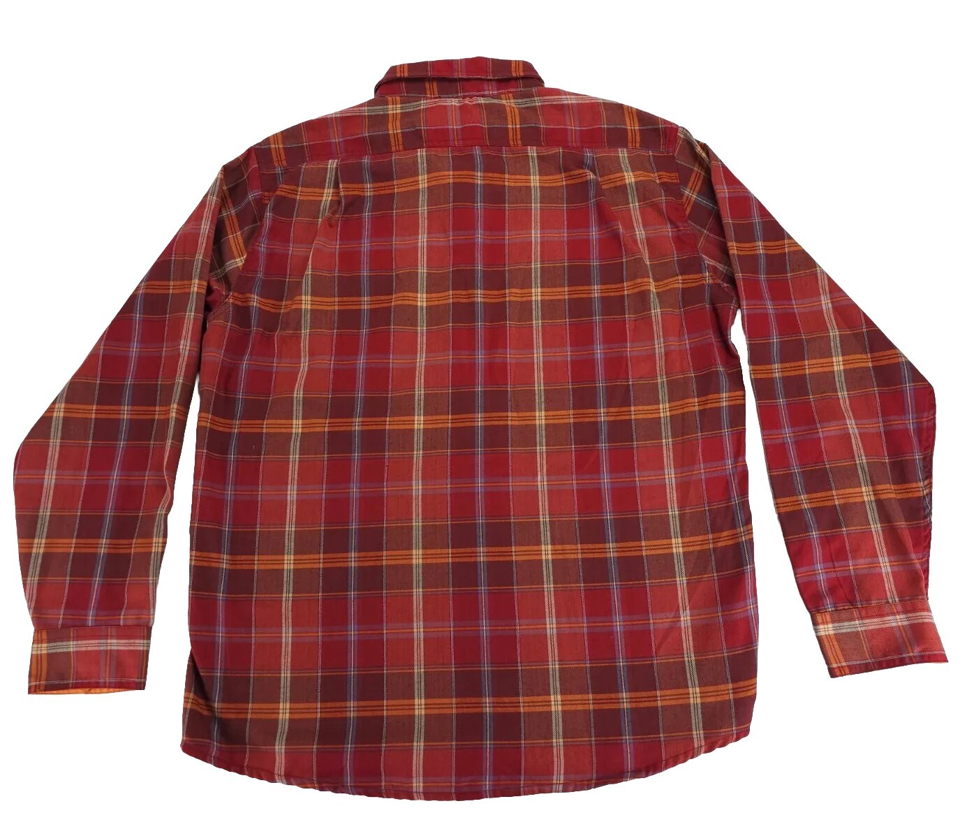 Orvis Red Plaid Button Outdoor Logger Classic Mountain Shirt Mens XL
