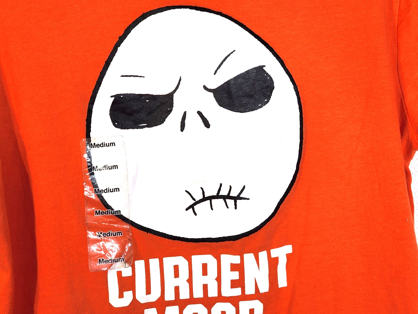 Disney Tim Burton’s Nightmare Before Christmas Current Mood Graphic Tee Size M