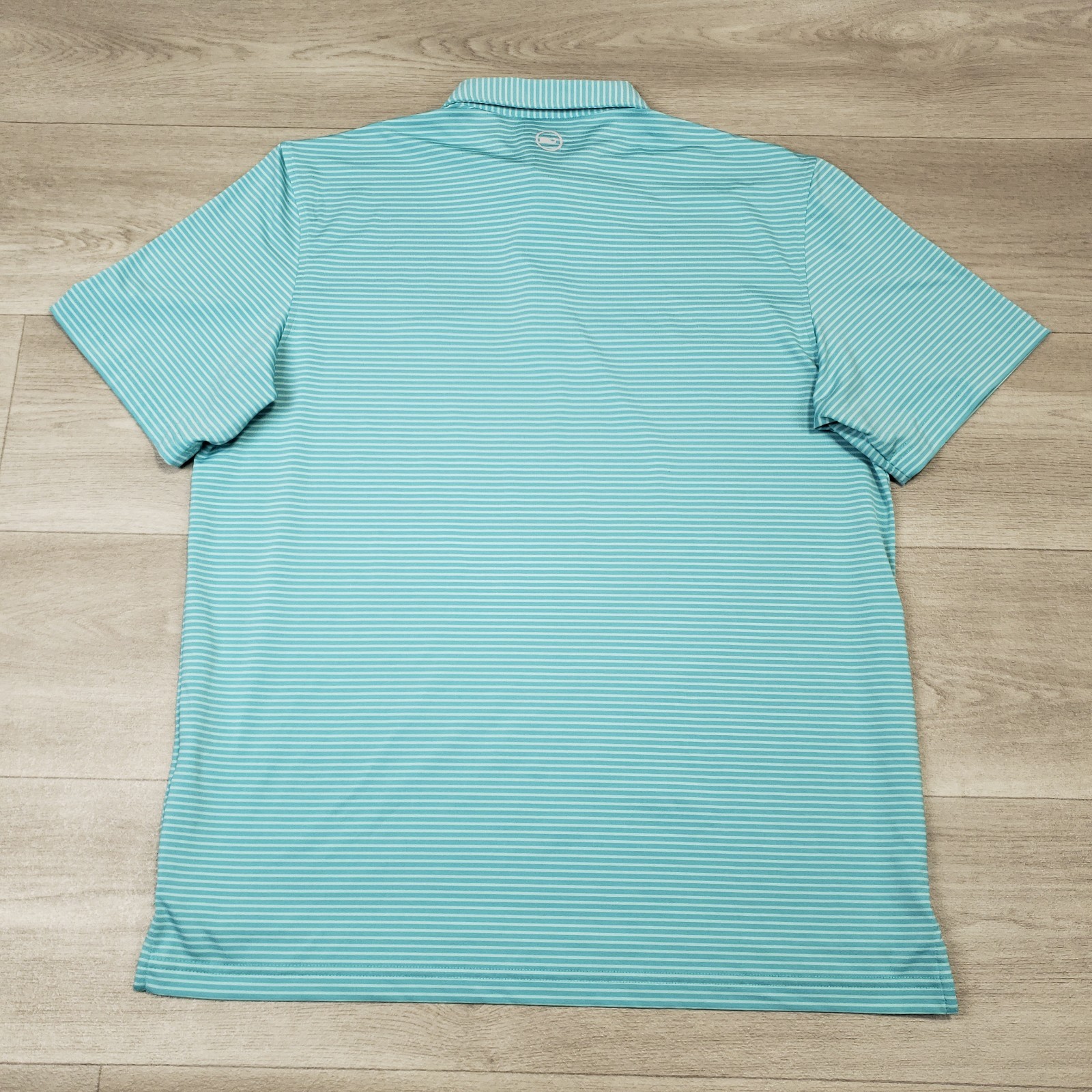 Vineyard Vines On The Go Sankaty Polo Shirt Men’s Large Striped Logo Stretch OTG