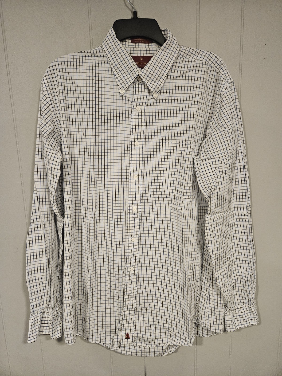 Nordstrom Classic Broadcloth Men’s 17-36 Long Sleeve 100% Cotton Dress Shirt
