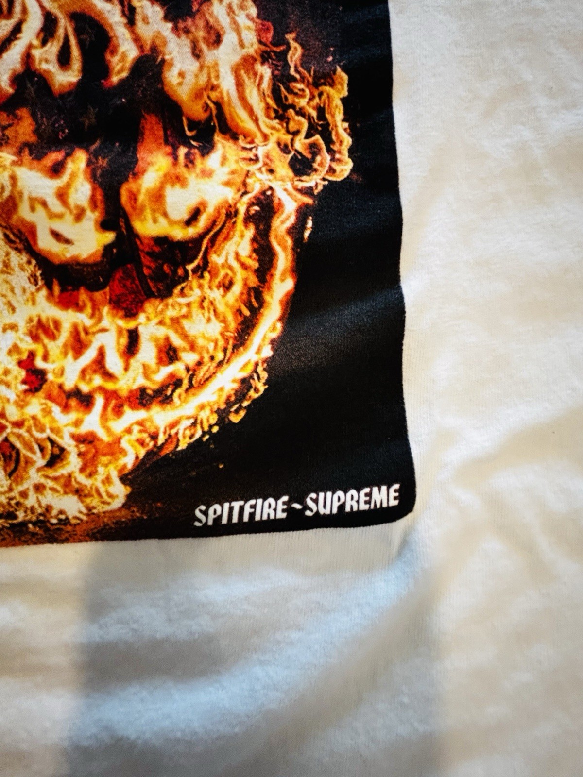 Supreme x Spitfire Flag Tee x Mens Size XL White x See Description