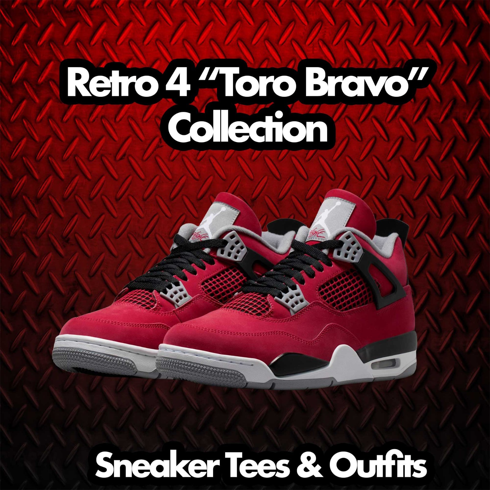 Shirt To Match AJ Retro 4 Toro Bravo AJ4 – Flight Crest Sneaker Tee