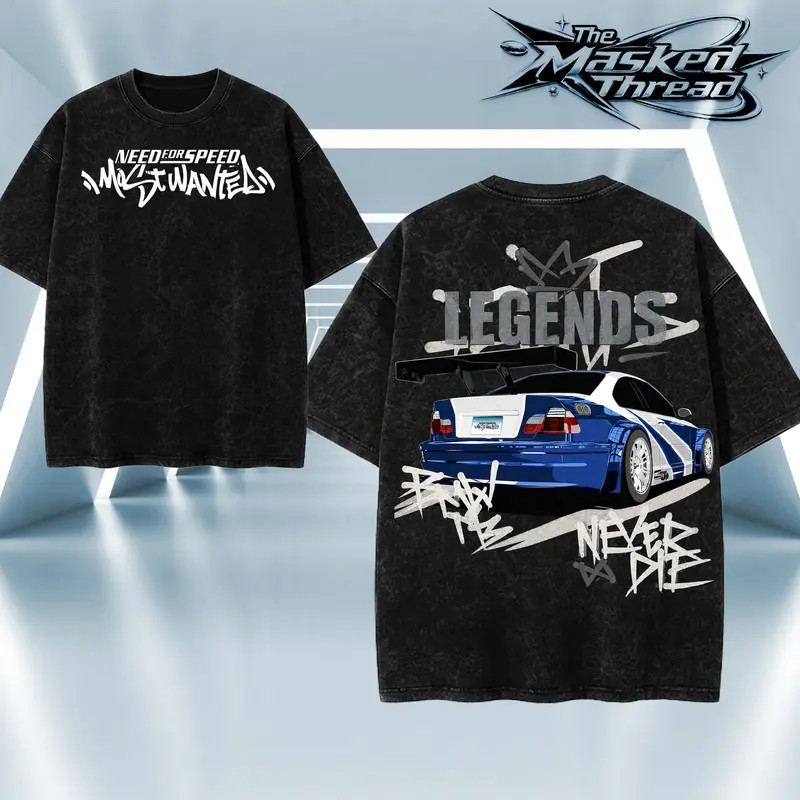Need For Speed Shirt Most Wanted Vintage Racing Graphic Tee Car Gamer Gift