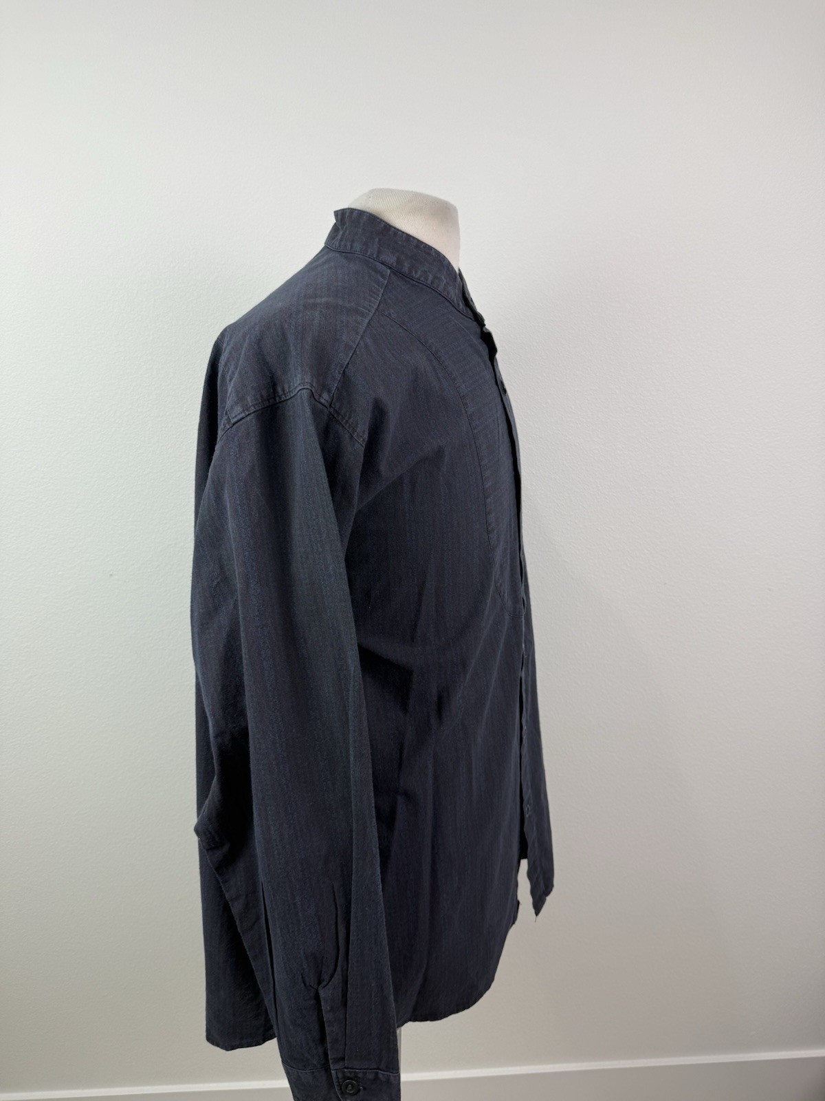 Scully Western Shirt Mens XL Navy Classic Long Sleeve Casual Button Front