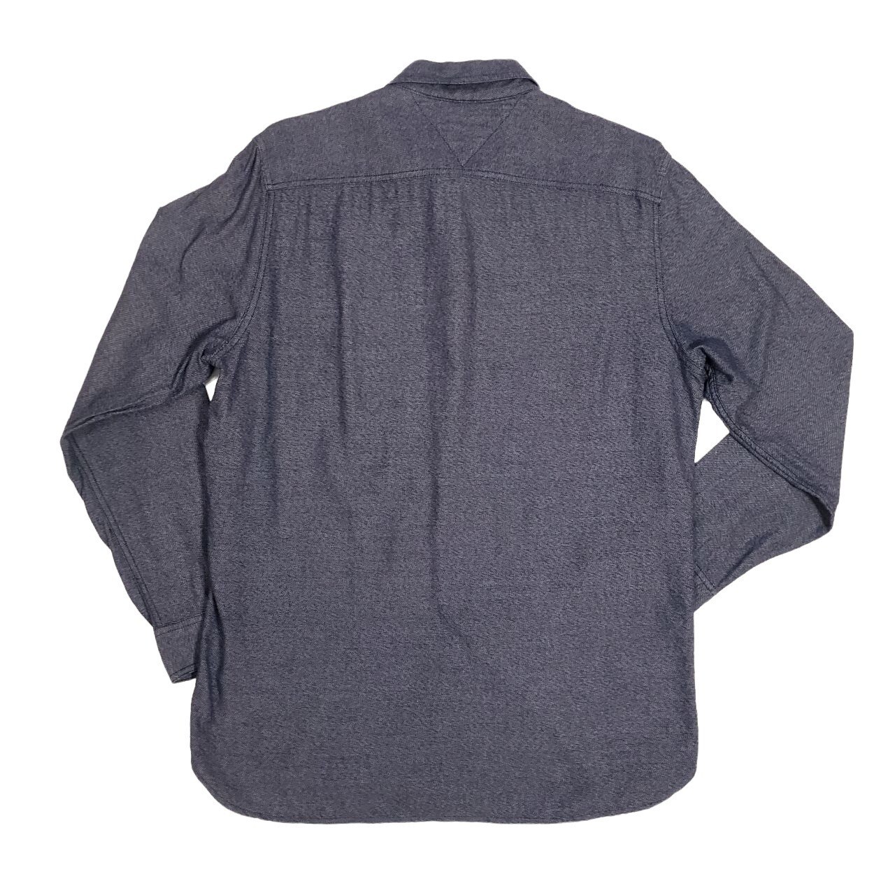 Tommy Hilfiger Mens Casual Button Down Super Soft Long Sleeve Shirt Blue Large