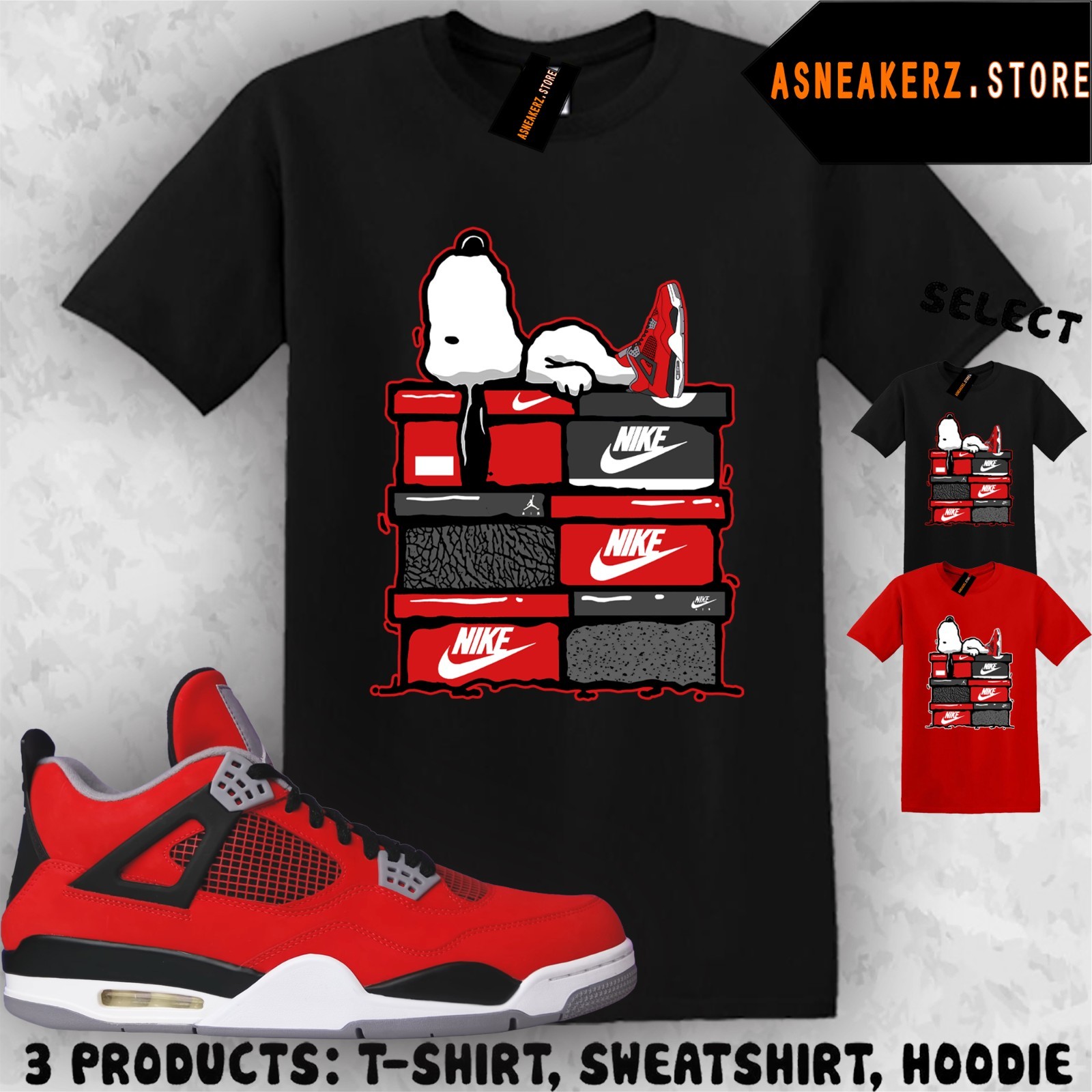 Tee Shirt Matching AJ 4 Toro Bravo 2026 Match Sneaker S Dog Sneakerhead T-Shirt