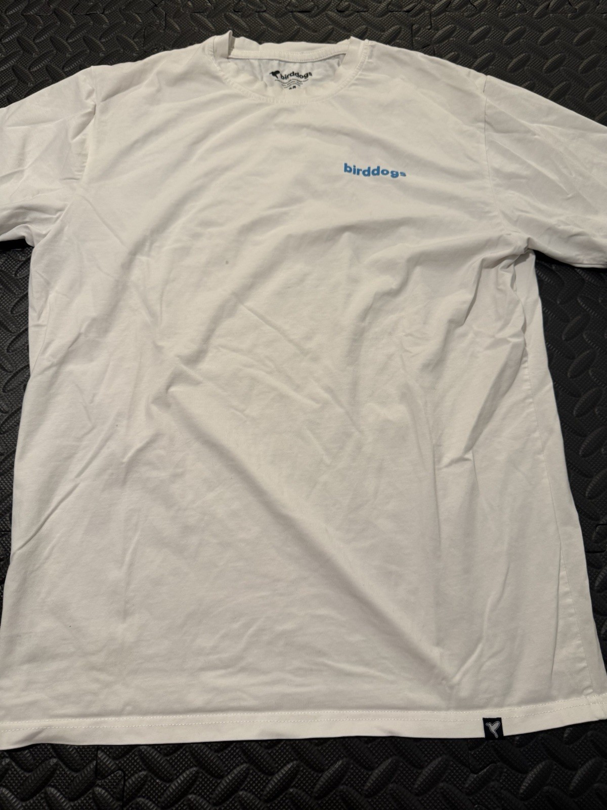 Lot of 2 Birddogs White Logo Pullover Crew Neck Cotton Tee Shirts Men Sz M/L