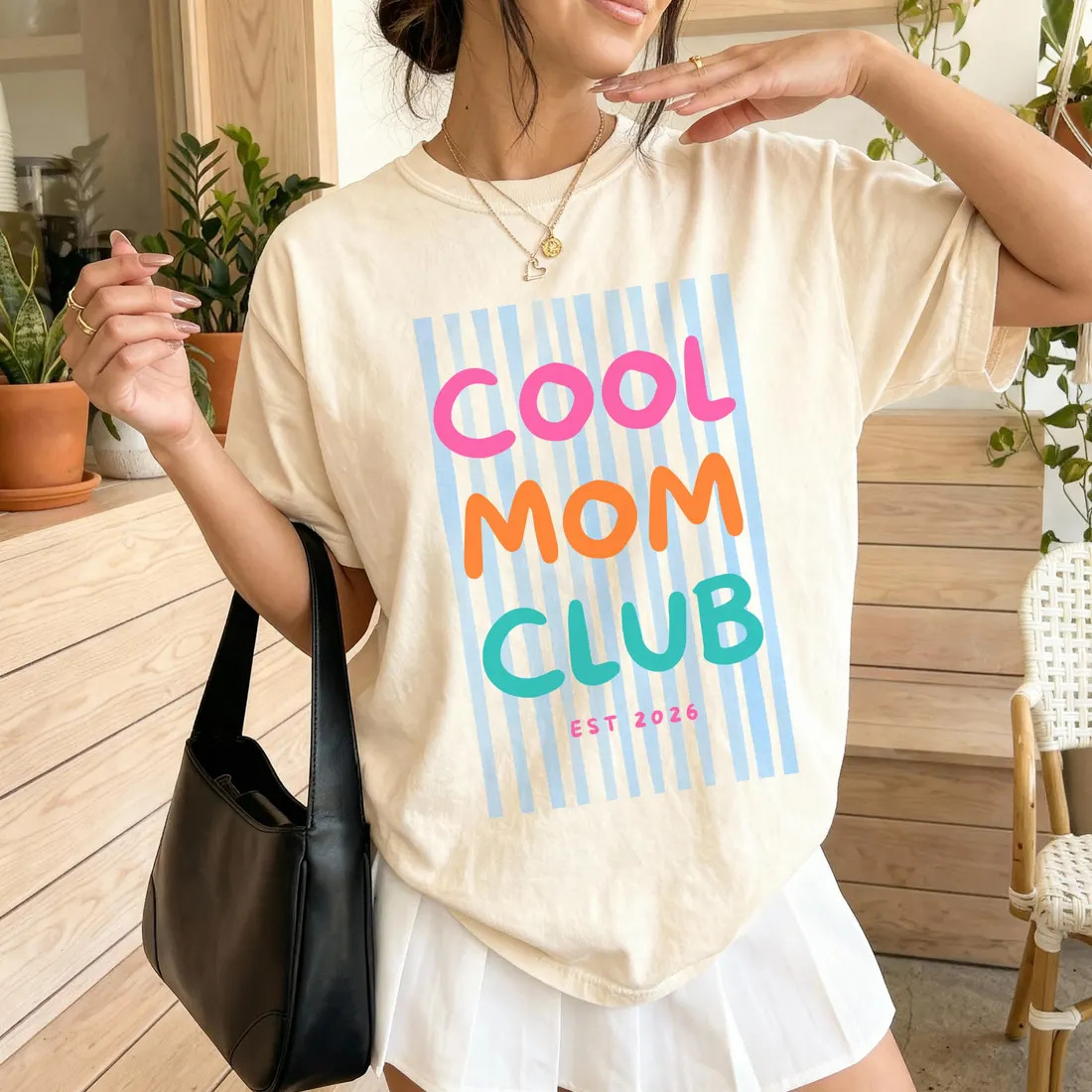 Personalized Cool Mom Club Shirt, Mom T Shirt, Funny Mom Gift S-3XL