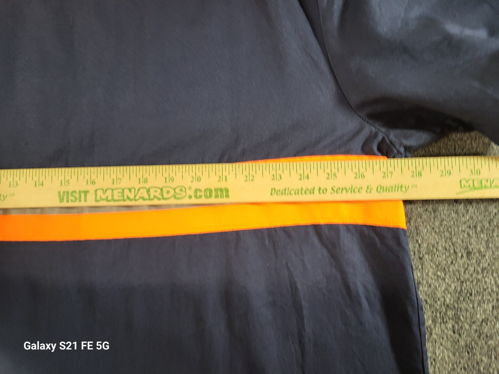 Aramark Hi Vis Safety Reflective Work Wear Shirt Mens 2XLR Blu/Orange S Sleeve
