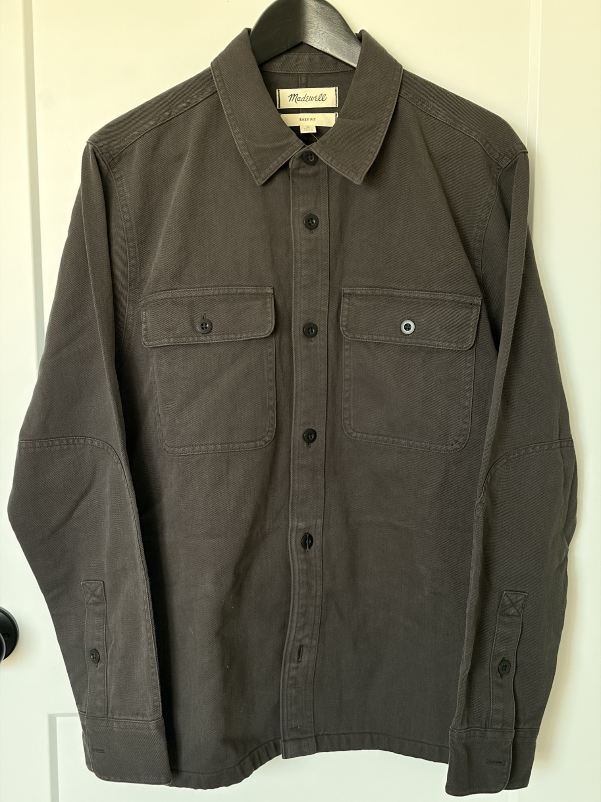 Madewell Men’s Cotton Utility Overshirt Black – Small – NWT