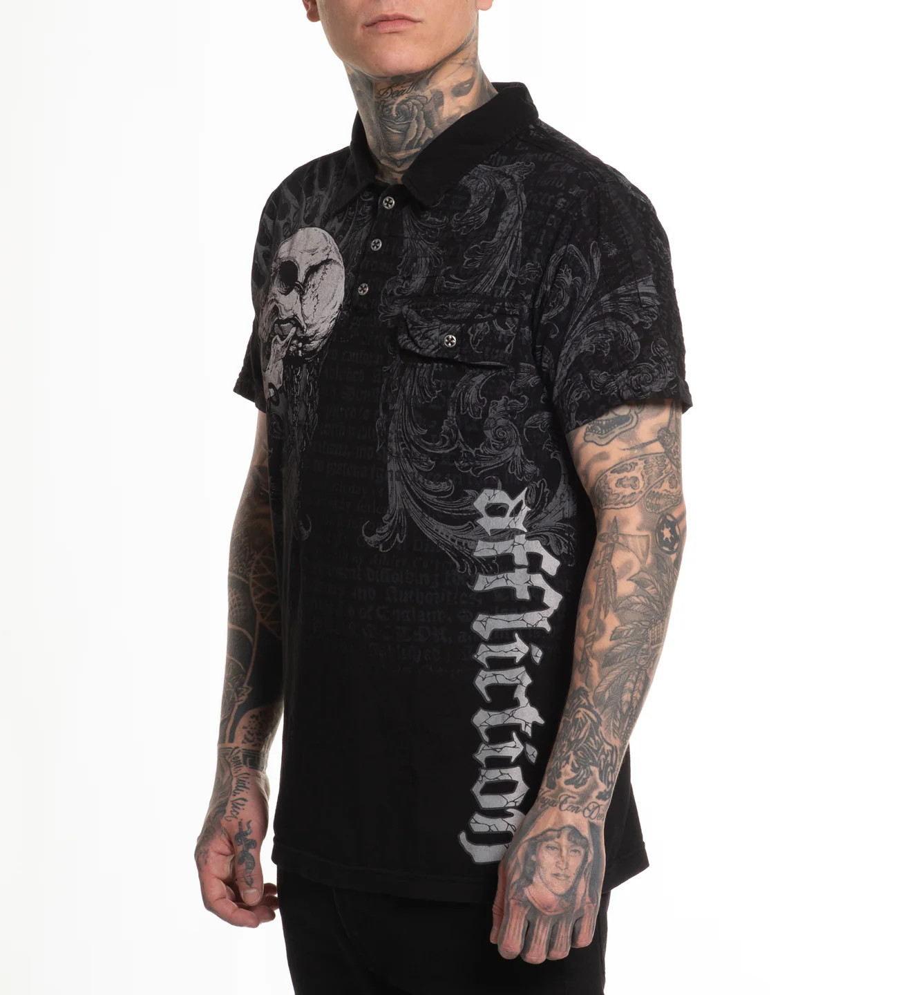Affliction Men’s Polo Shirt Collapse
