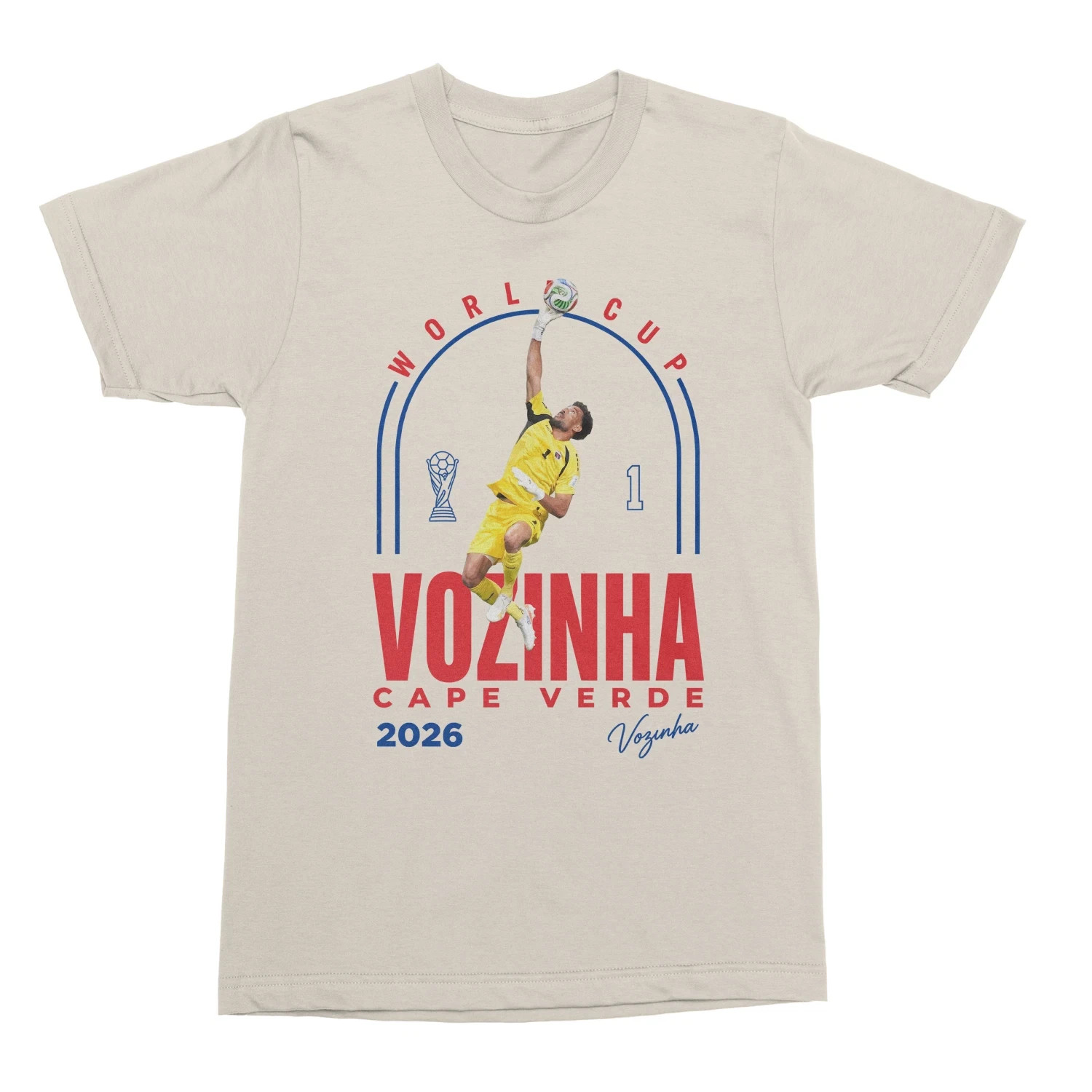 Vozinha 1 Cape Verde Tribute 2026 Soccer Fans Unisex T-Shirt